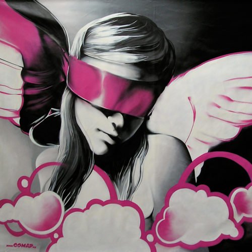 graffiti canvas zeil angel of innocence Tilburg